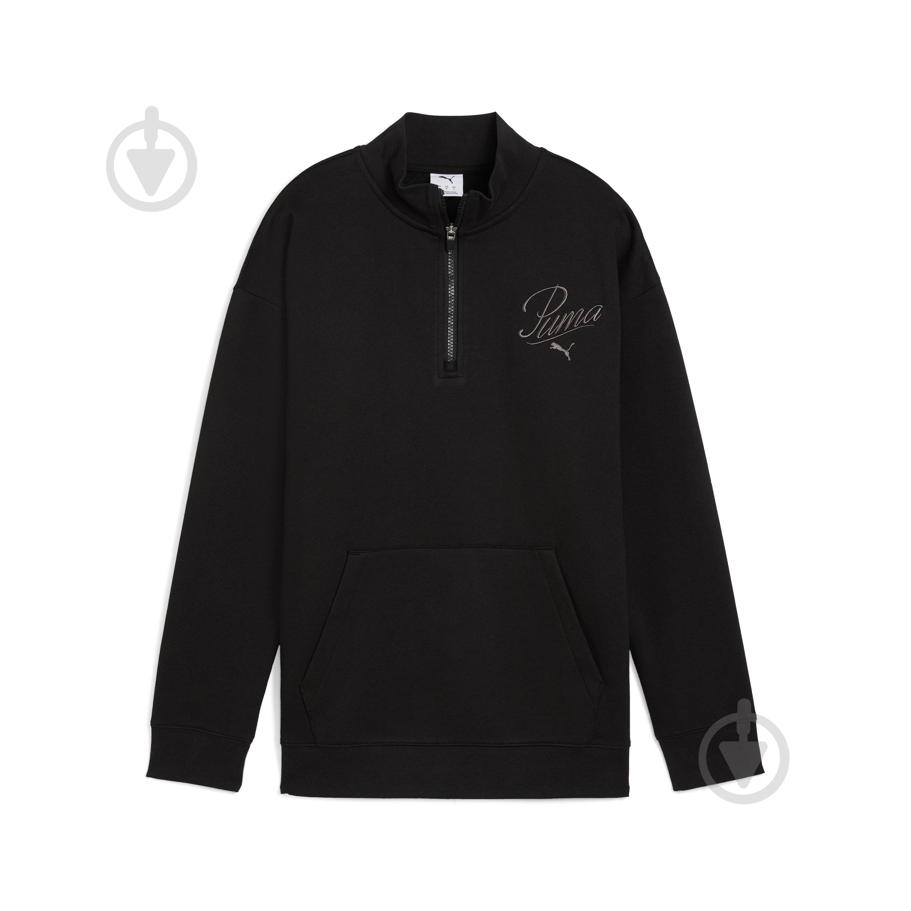 Джемпер Puma ESS SCRIPT Relaxed High-Neck Half-Zip Crew FL 68807301 р.L чорний - фото 1 Джемпер Puma ESS SCRIPT Relaxed High-Neck Half-Zip Crew FL 68807301 р.L чорний - фото 1