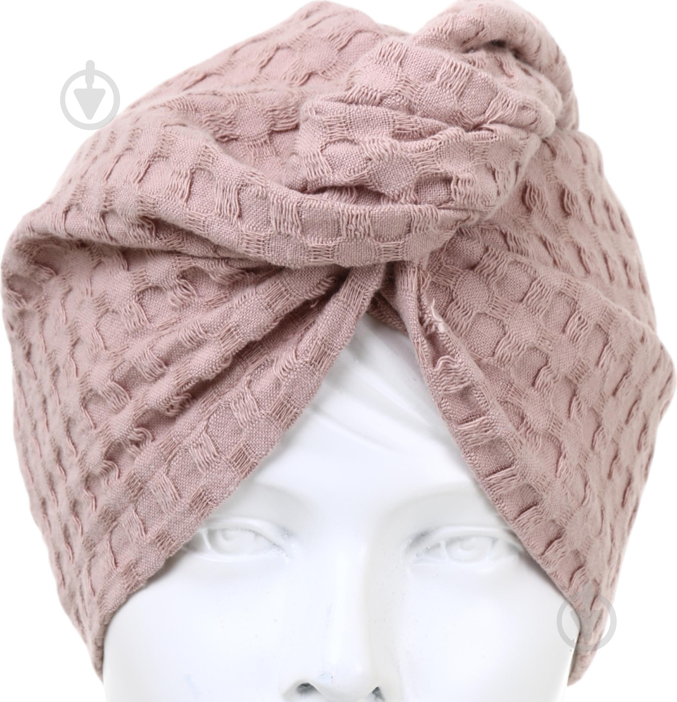 Чалма 3D Ф-133/1 вафельна бежевий Ярослав - фото 3 Чалма 3D Ф-133/1 вафельна бежевий Ярослав - фото 3