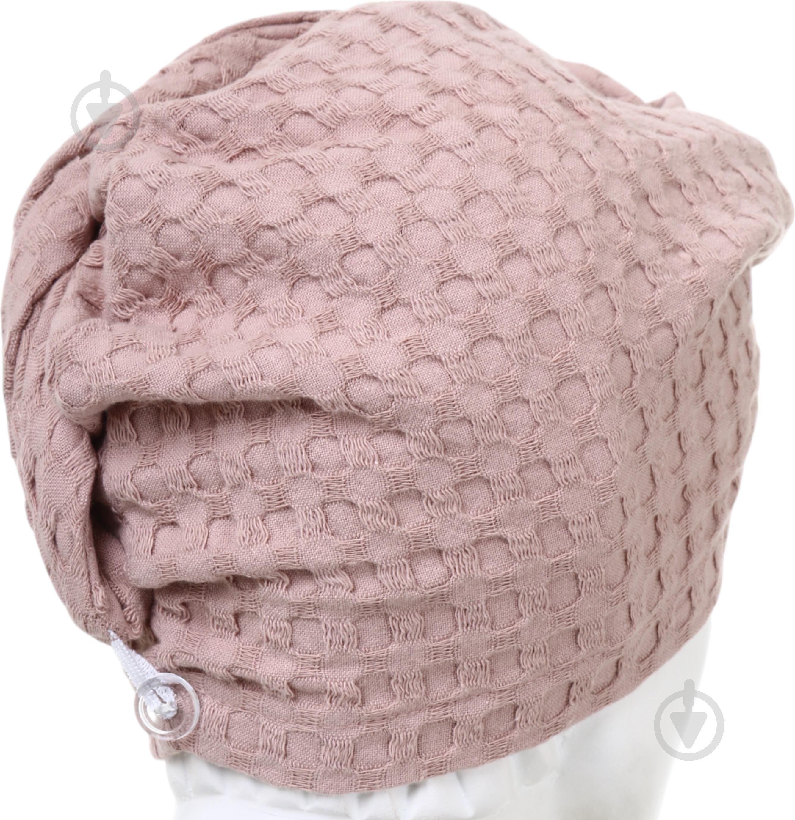 Чалма 3D Ф-133/1 вафельна бежевий Ярослав - фото 2 Чалма 3D Ф-133/1 вафельна бежевий Ярослав - фото 2