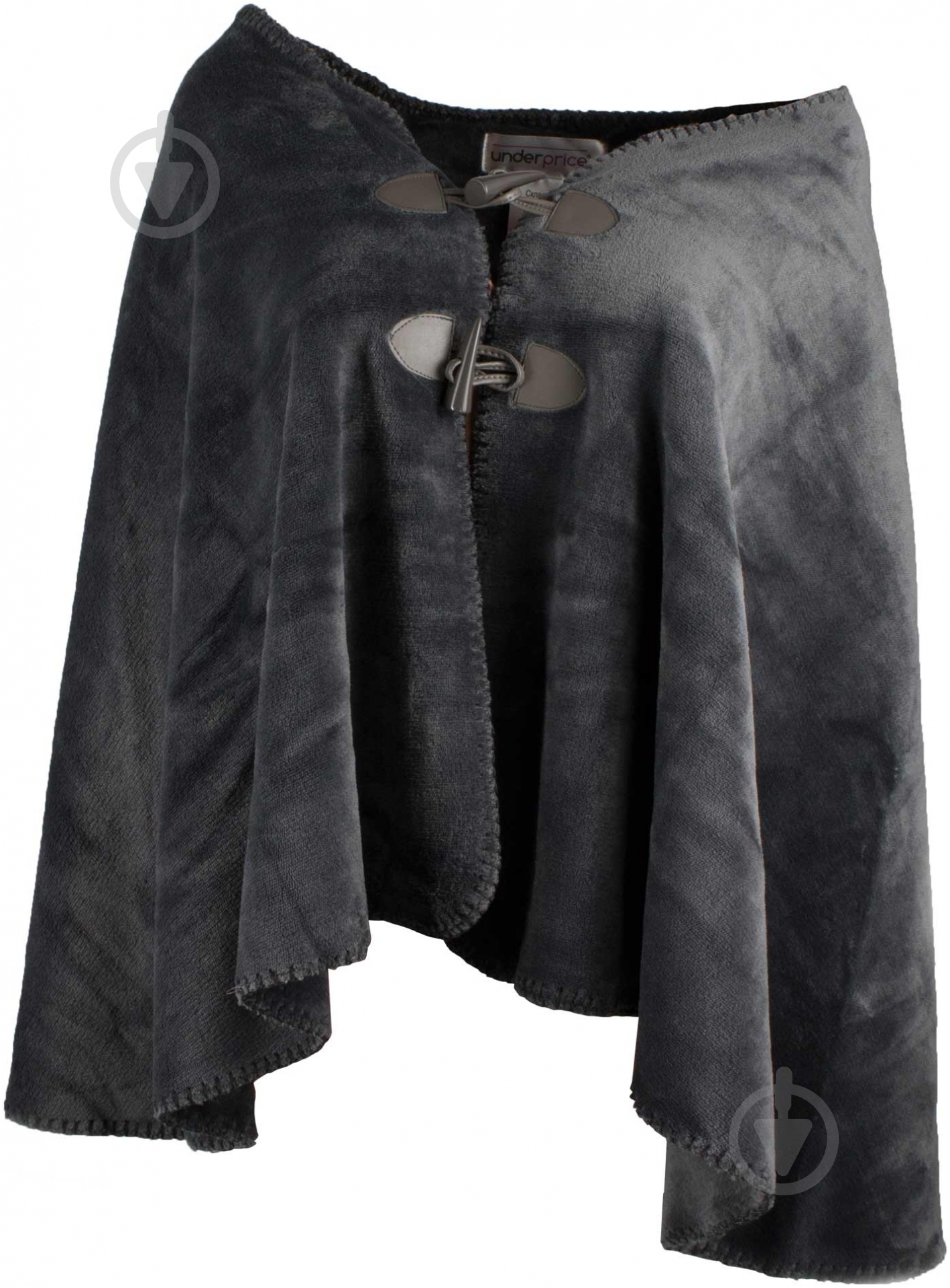 Пончо Underprice р. one size серый - фото 1