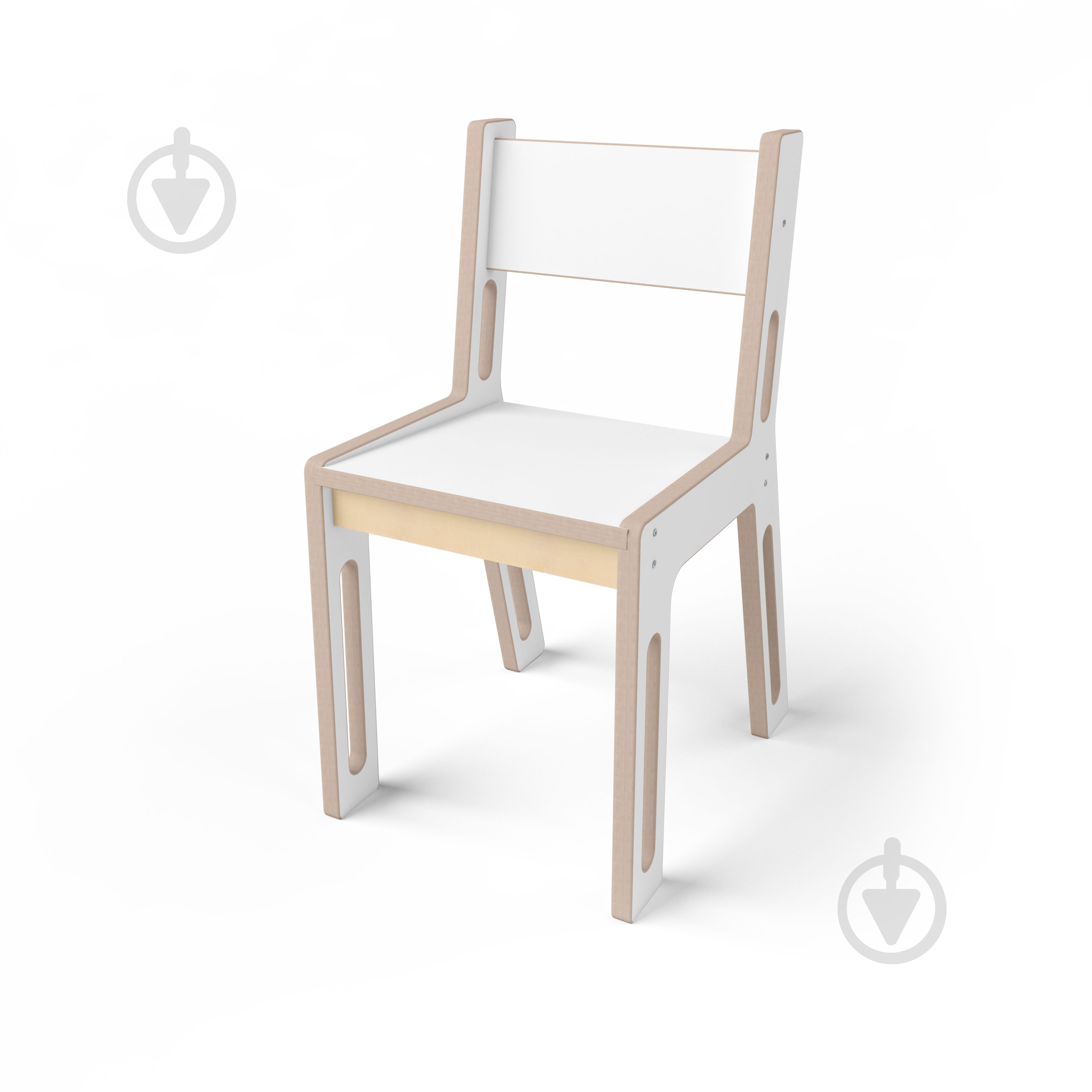 Стул детский деревянный Indigowood Econ1 33х35х63 см белый - фото 1
