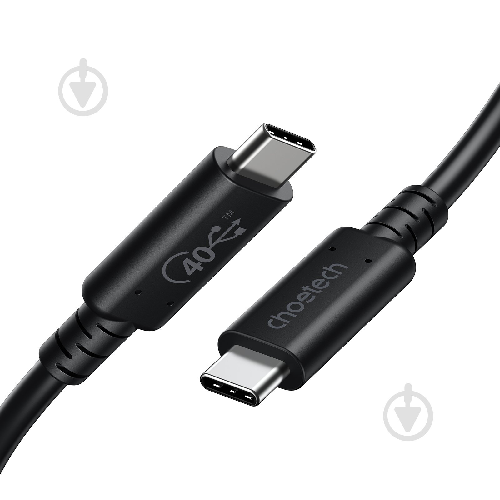 Кабель Choetech XCC-1028-BK, USB4 (40Gbps) Power Delivery 100 Вт, 8K@60Hz 0,8 м black (XCC-1028-BK) - фото 2