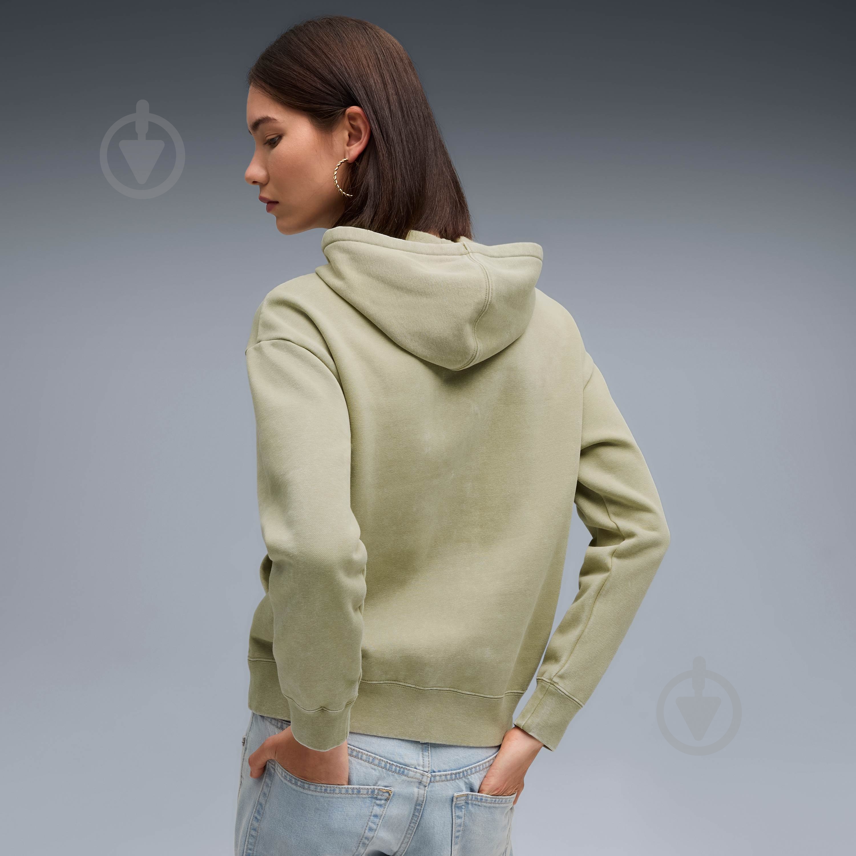 Джемпер Puma ESS ELEVATED Relaxed Wash Hoodie FL 68810382 р.M зеленый - фото 2 Джемпер Puma ESS ELEVATED Relaxed Wash Hoodie FL 68810382 р.M зеленый - фото 2