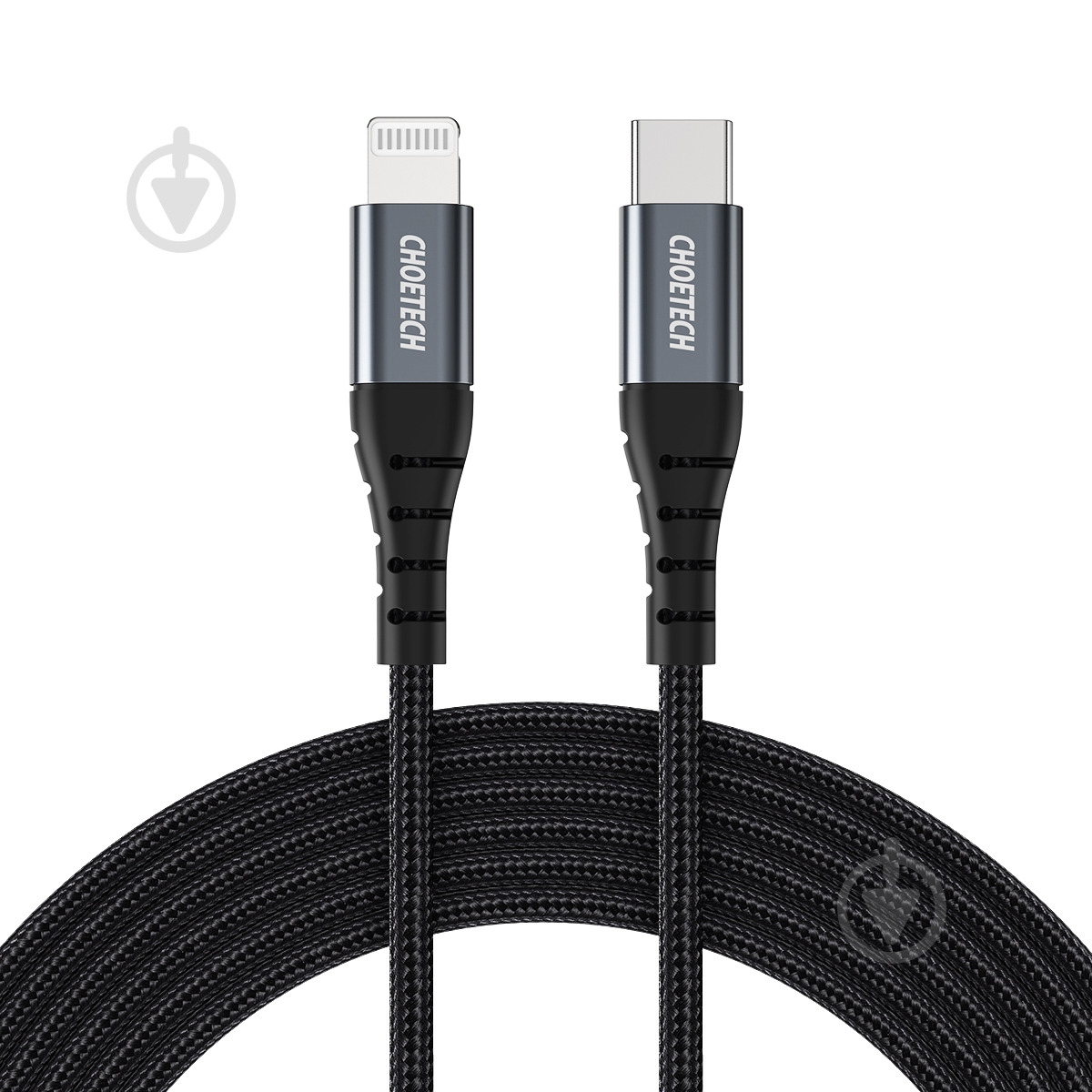 Кабель Choetech IP0039-BK MFI USB 2.0 Power Delivery USB-C/Lightning 1,2 м черный (IP0039-BK) - фото 1 Кабель Choetech IP0039-BK MFI USB 2.0 Power Delivery USB-C/Lightning 1,2 м черный (IP0039-BK) - фото 1