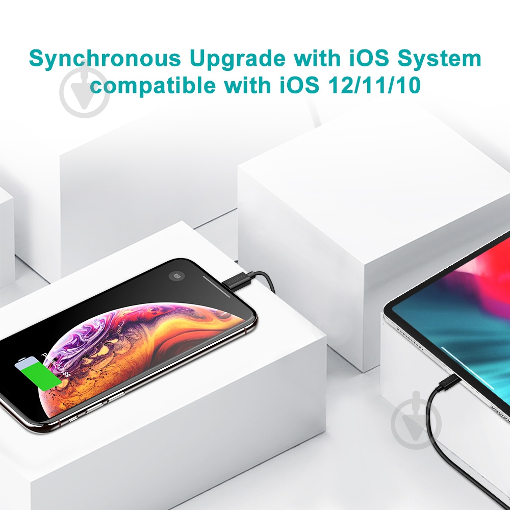 Кабель Choetech IP0027-BK USB-А/Lightning MFI 1,8 м черный (IP0027-BK) - фото 8 Кабель Choetech IP0027-BK USB-А/Lightning MFI 1,8 м черный (IP0027-BK) - фото 8