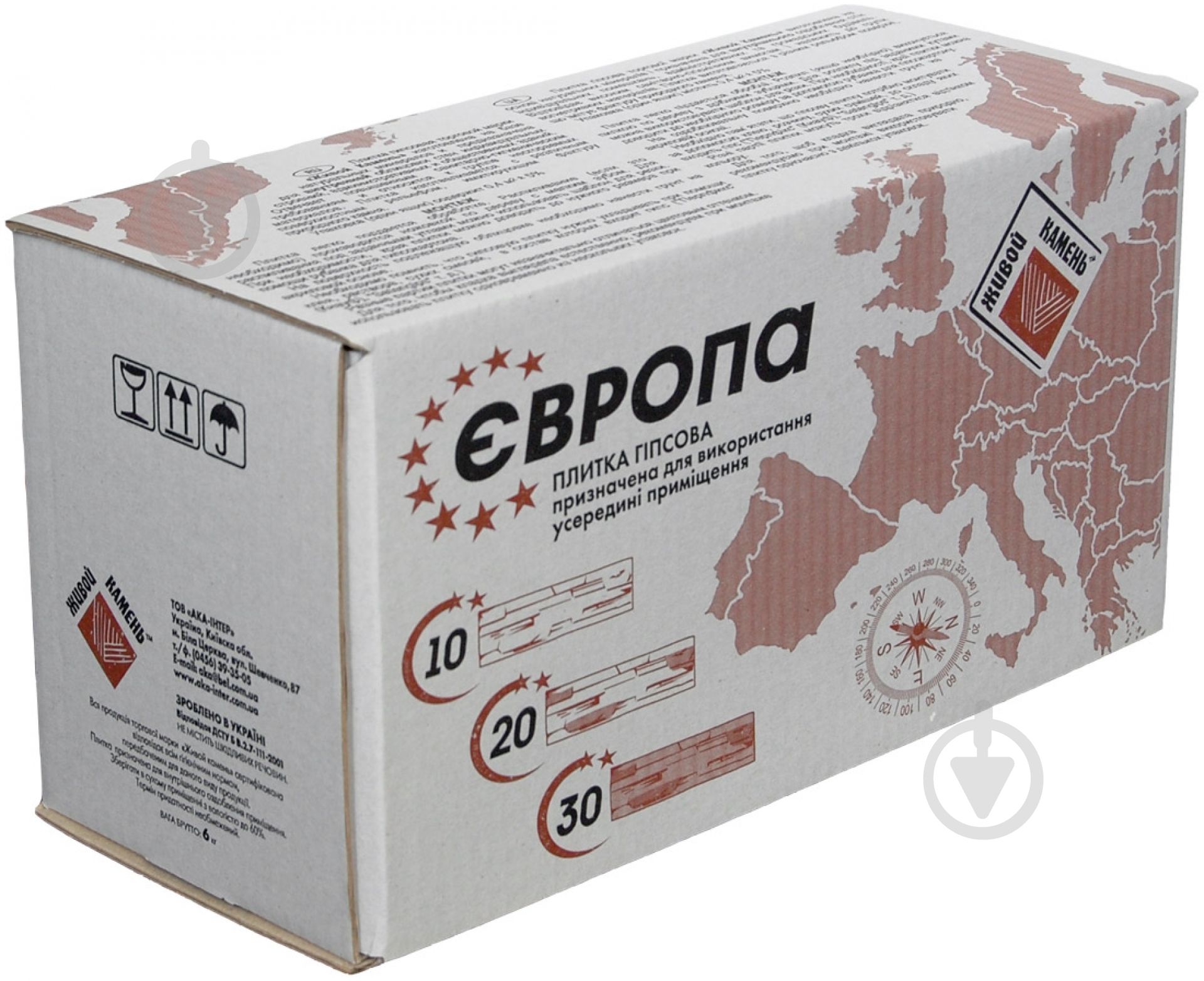 Плитка гипсовая уголок Живой камень Европа 30 1,2 пог.м - фото 4