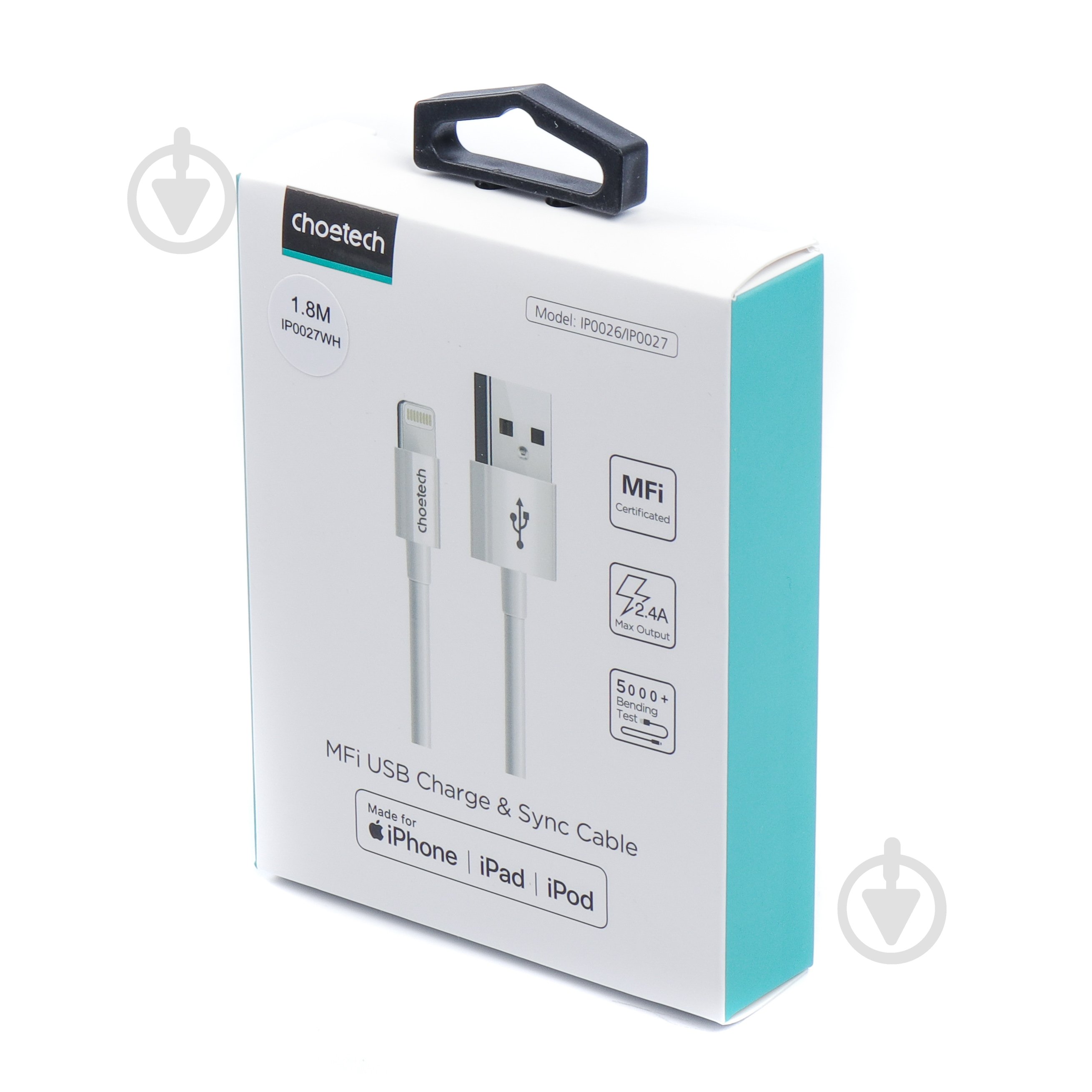 Кабель Choetech IP0027-WH USB-А/Lightning MFI 1,8 м белый (IP0027-WH) - фото 12 Кабель Choetech IP0027-WH USB-А/Lightning MFI 1,8 м белый (IP0027-WH) - фото 12