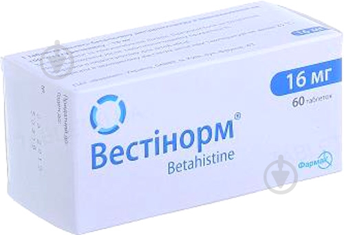 Вестінорм №60 (10х6) таблетки 16 мг - фото 1