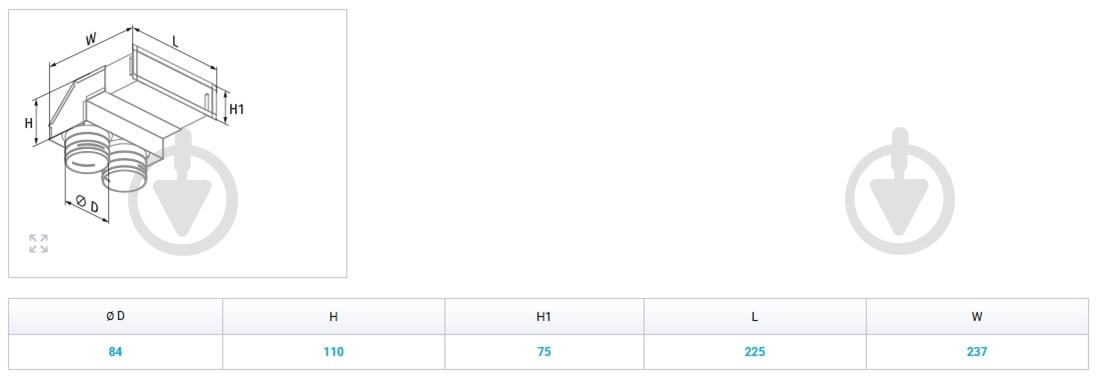 Пленум настінний Вентс Флексівент 0833200х55/75х2 - фото 2 Пленум настінний Вентс Флексівент 0833200х55/75х2 - фото 2