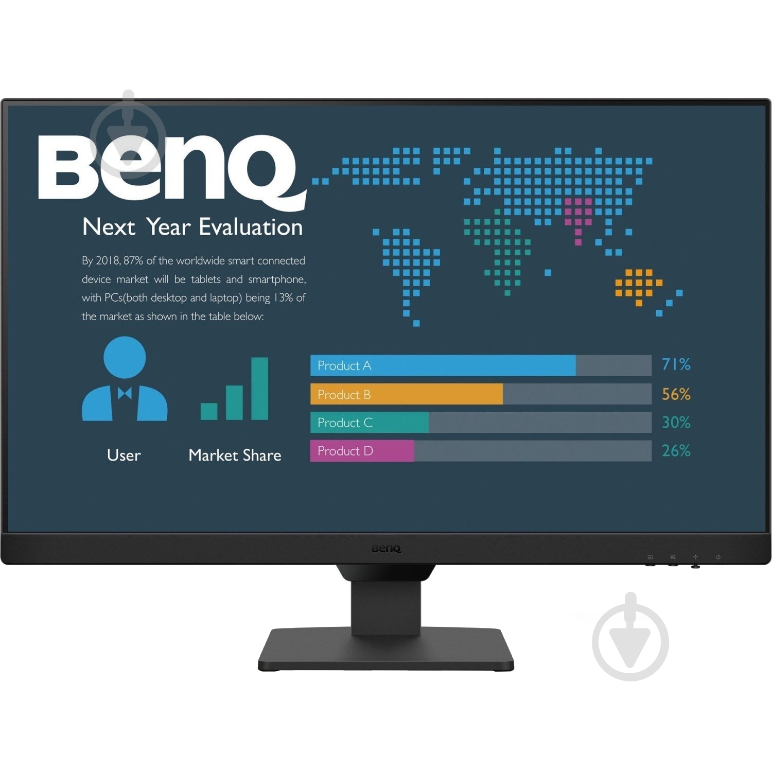 Монитор BenQ 27" (9H.LM6LB.QBE) - фото 1