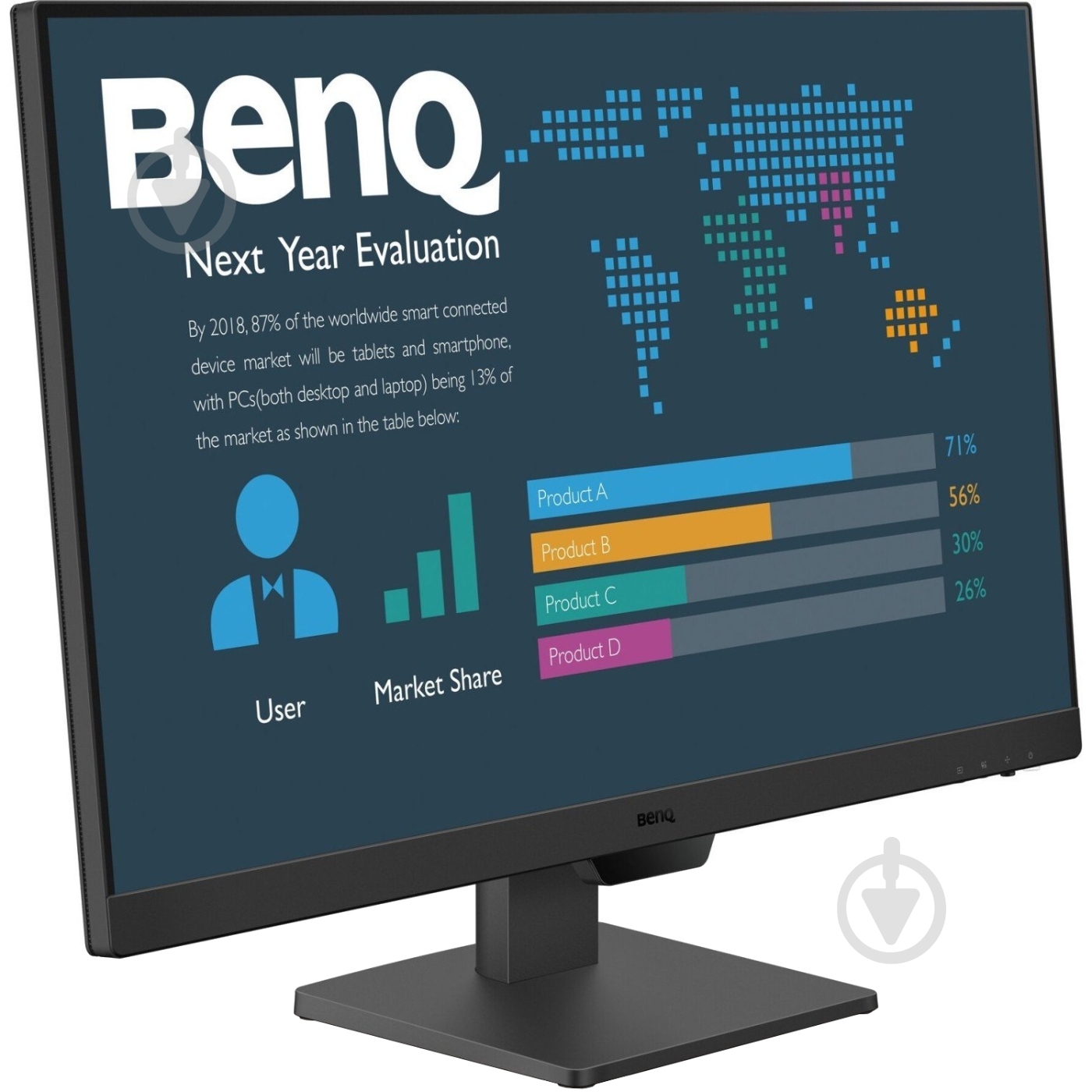 Монитор BenQ 27" (9H.LM6LB.QBE) - фото 2