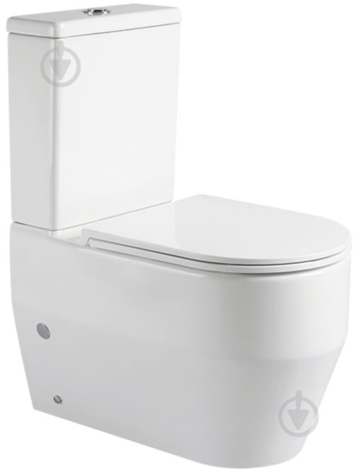 Унітаз-компакт Ravak FRESIA Combi RimOff підлоговий з сидінням - фото 1