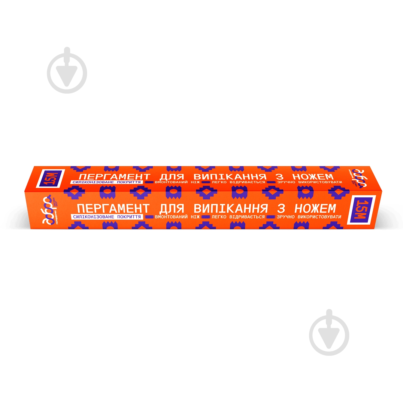 Бумага для выпекания Добра господарочка силиконизированный с ножом 15 м x 29 см - фото 1 Бумага для выпекания Добра господарочка силиконизированный с ножом 15 м x 29 см - фото 1