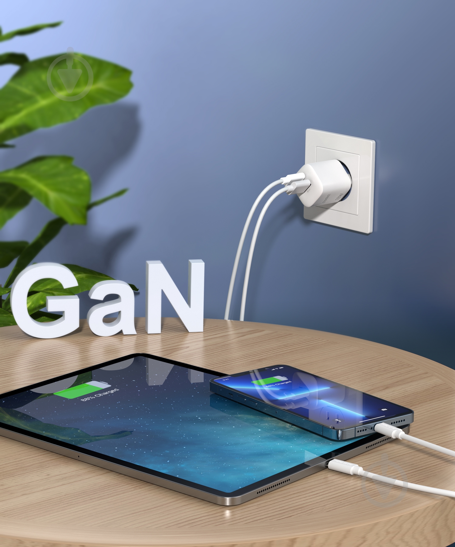 Мережевий зарядний пристрій Choetech PD5006-EU-WH GaN USB-A/USB-C 33Вт QC3.0/PD/PPS - фото 4 Мережевий зарядний пристрій Choetech PD5006-EU-WH GaN USB-A/USB-C 33Вт QC3.0/PD/PPS - фото 4