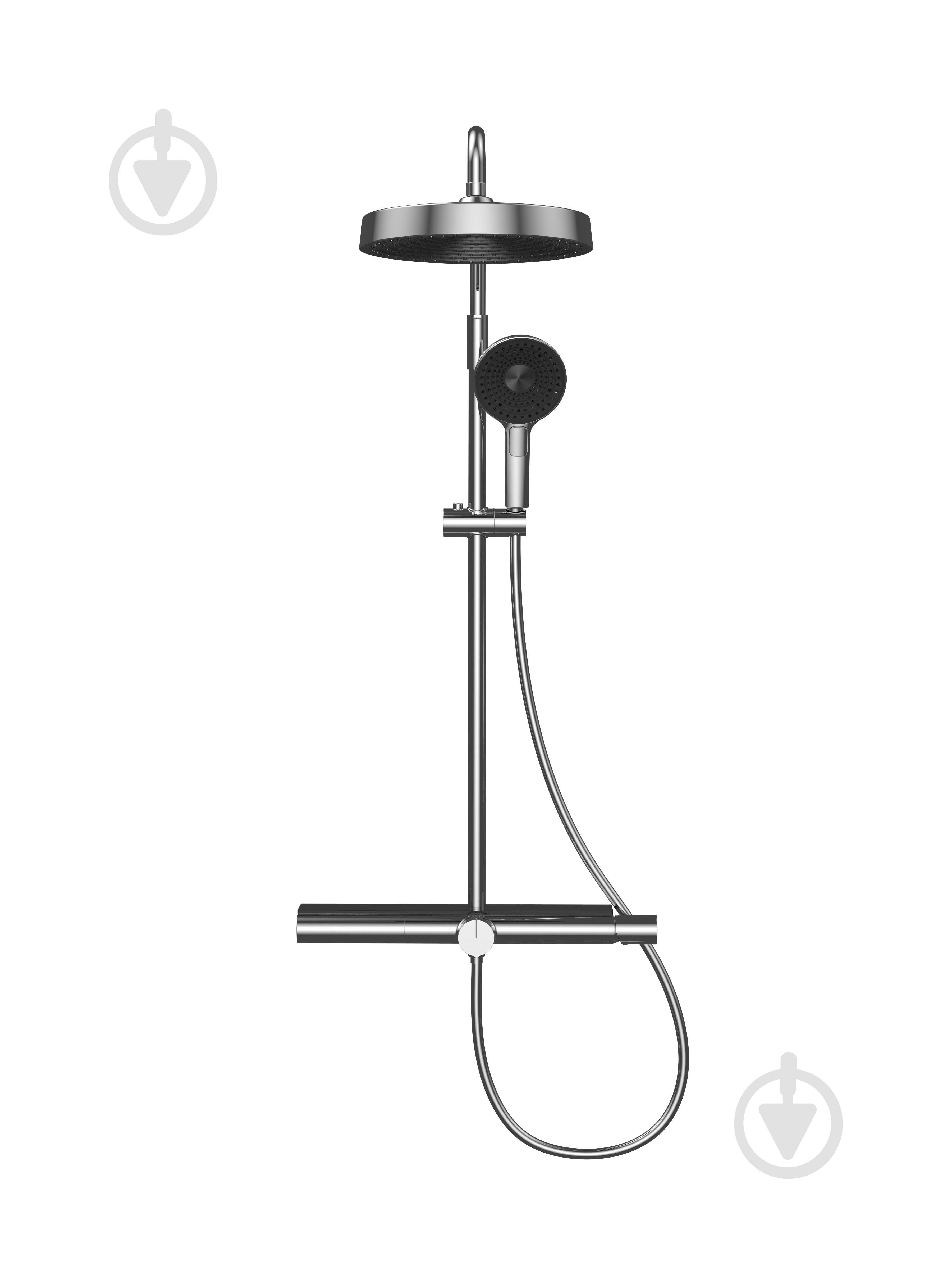 Душова система Koller Pool Orion PRO з термостатом, хром (OR045020CH) - фото 1