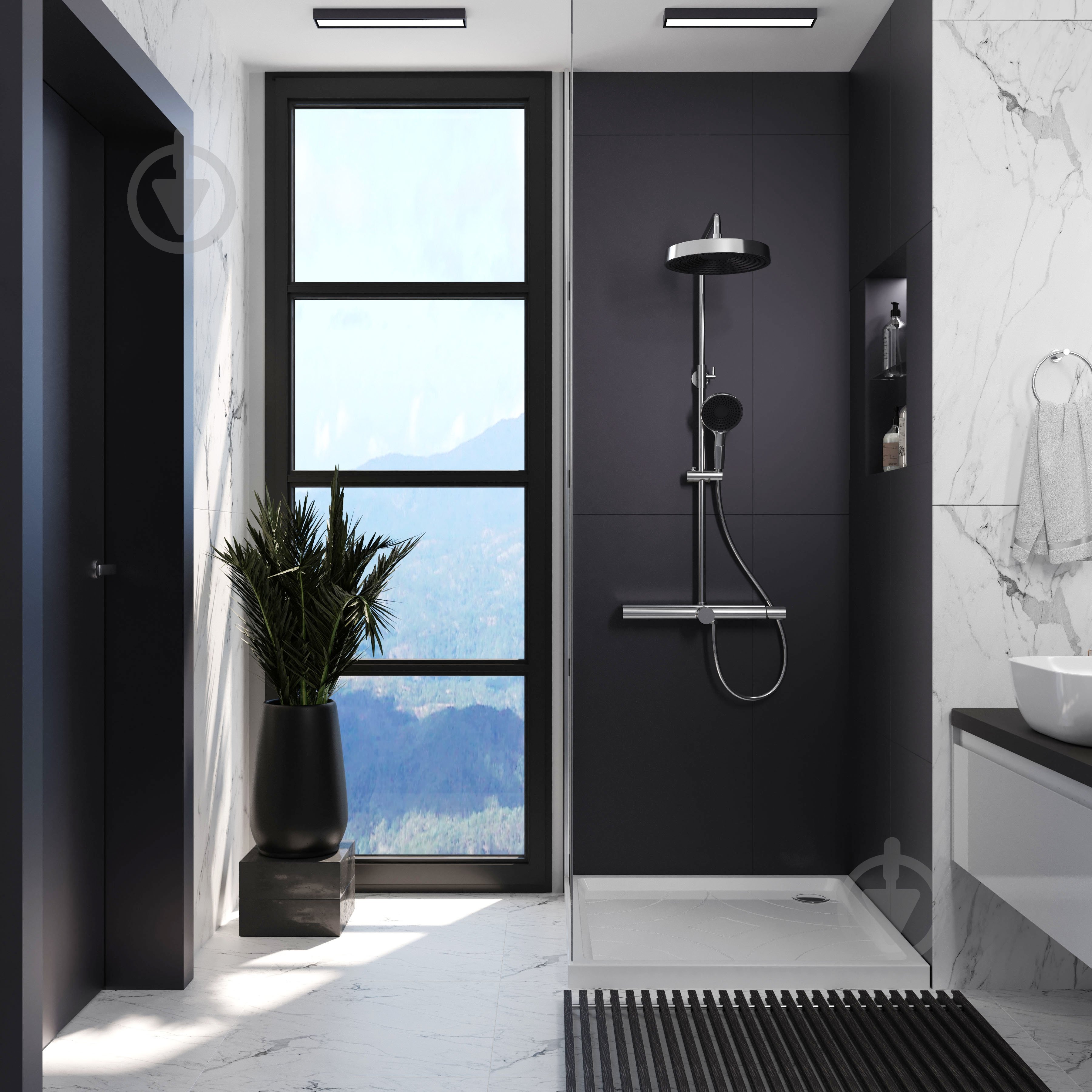 Душова система Koller Pool Orion PRO з термостатом, хром (OR045020CH) - фото 2