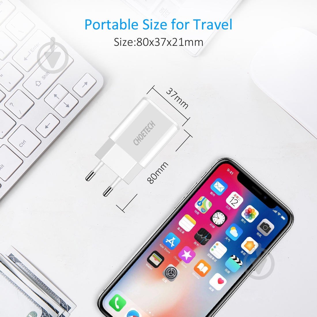 Сетевое зарядное устройство Choetech C0030EU-WH - фото 6 Сетевое зарядное устройство Choetech C0030EU-WH - фото 6