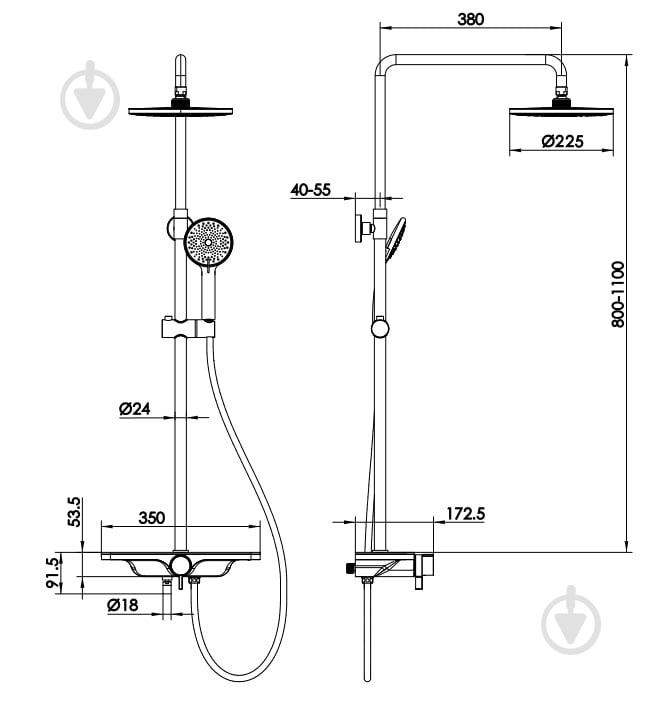 Душевая система Koller Pool Trend New хром - фото 4 Душевая система Koller Pool Trend New хром - фото 4