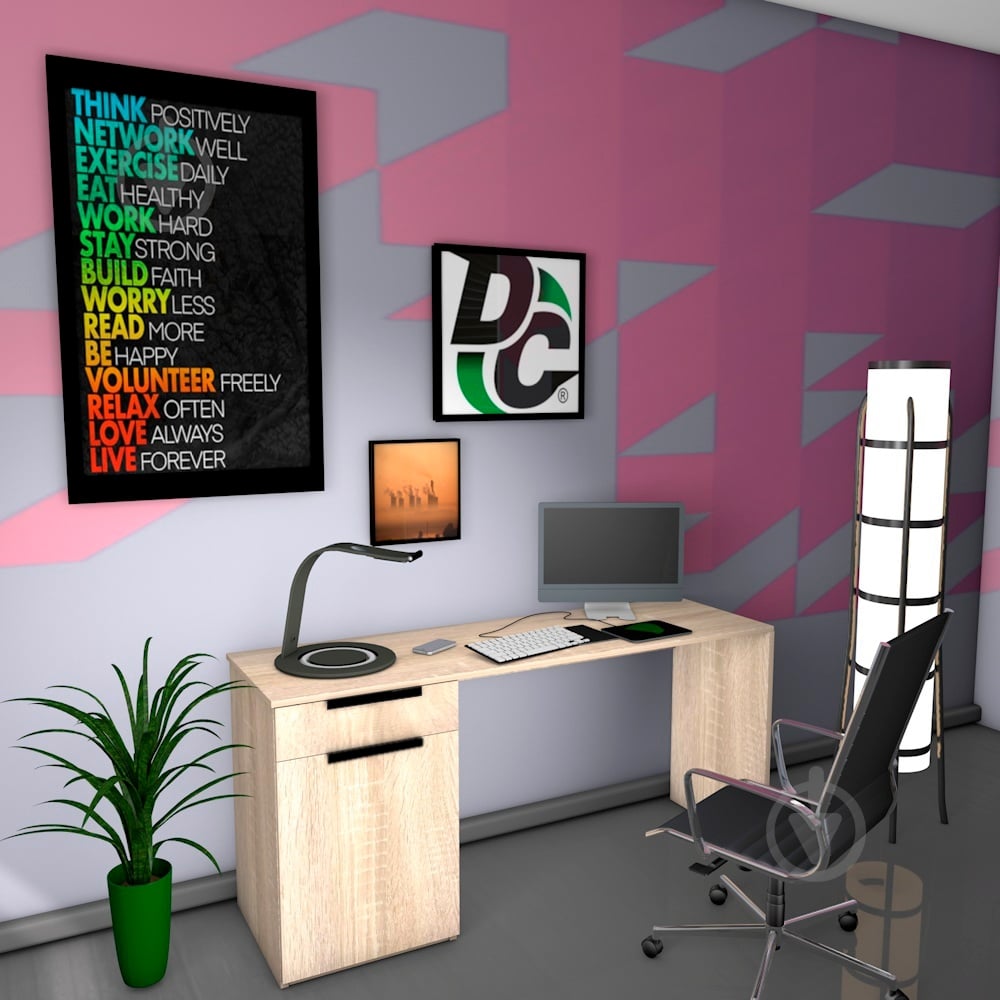 Стол письменный DC Валли дуб сонома - фото 4 Стол письменный DC Валли дуб сонома - фото 4