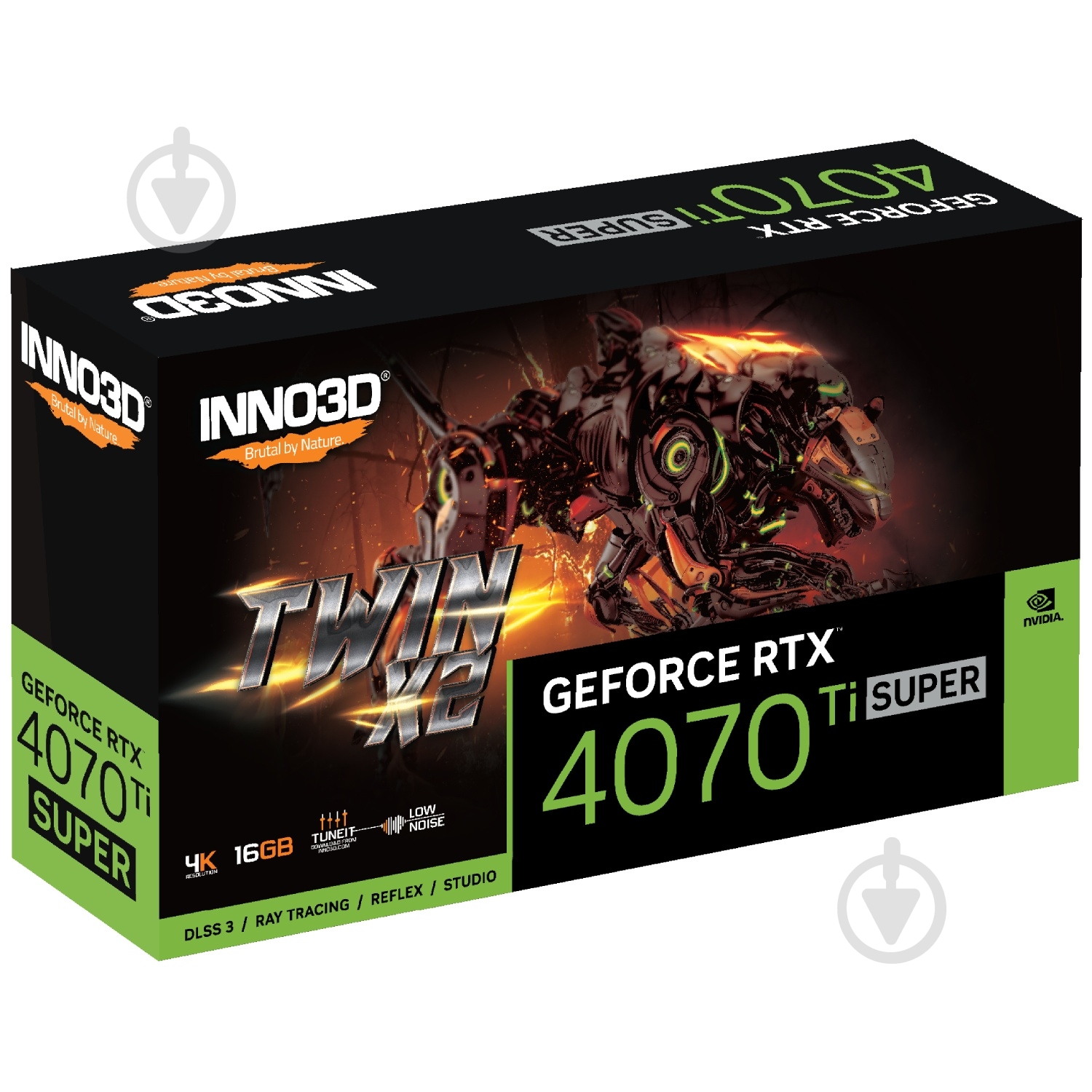 Відеокарта Inno3D GeForce RTX 4070 Ti Super 16GB GDDR6X 256bit (N407TS2-166X-186156N) - фото 2 Відеокарта Inno3D GeForce RTX 4070 Ti Super 16GB GDDR6X 256bit (N407TS2-166X-186156N) - фото 2