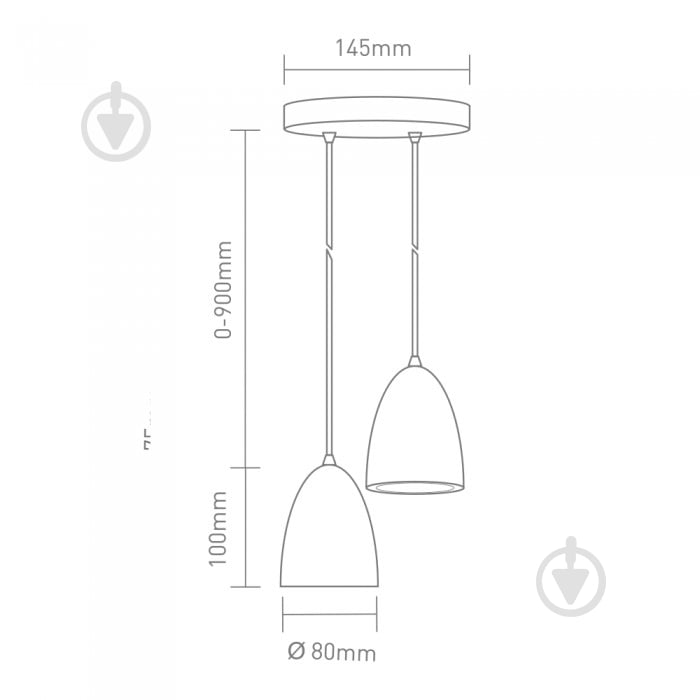 Світильник світлодіодний Global GPL-01C 4100K 2x14 Вт чорний - фото 3