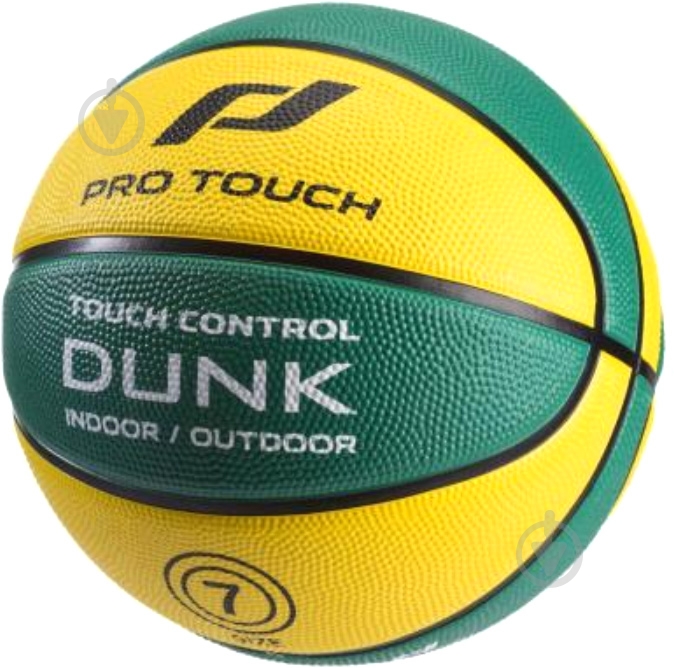 Баскетбольний м'яч Pro Touch Dunk 177966-904743 р. 7 зелений із жовтим - фото 1 Баскетбольний м'яч Pro Touch Dunk 177966-904743 р. 7 зелений із жовтим - фото 1