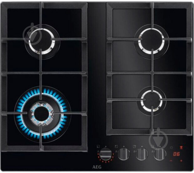 Варочная поверхность газовая AEG HKB64450NB - фото 1 Варочная поверхность газовая AEG HKB64450NB - фото 1