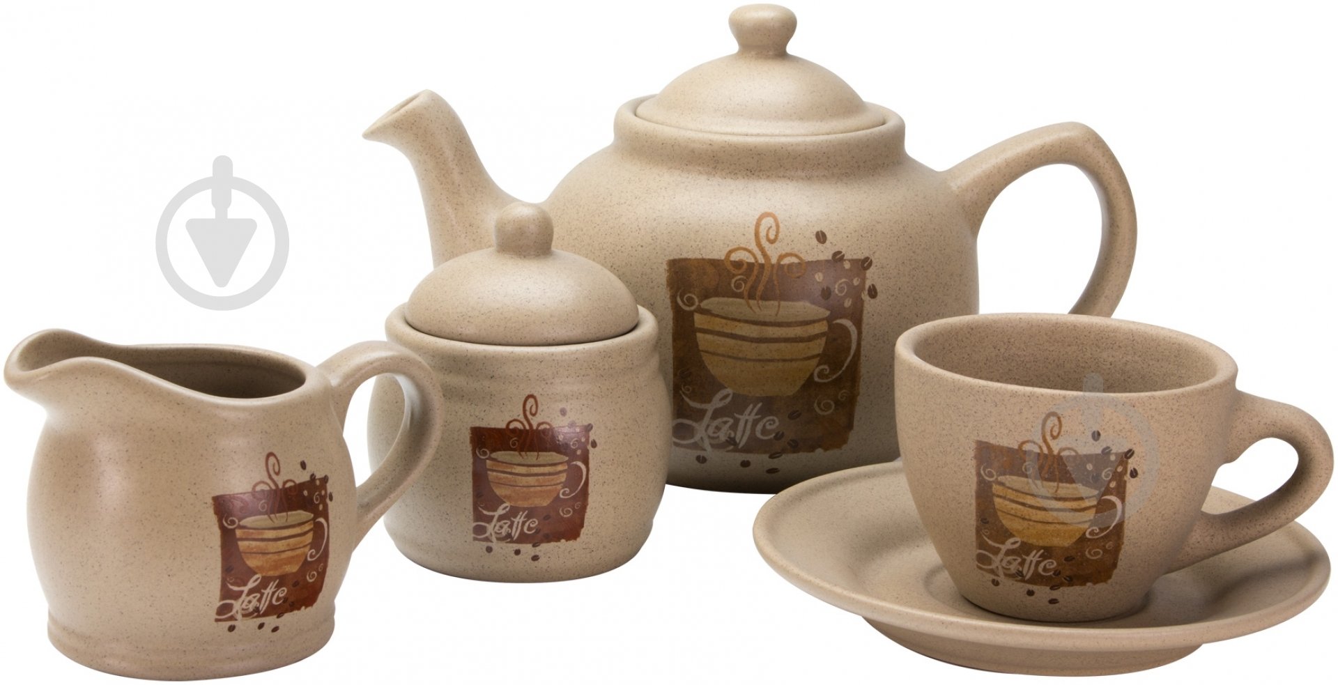 Набір для чаю Bella Vita Latte 16 предметів на 6 персон - фото 2