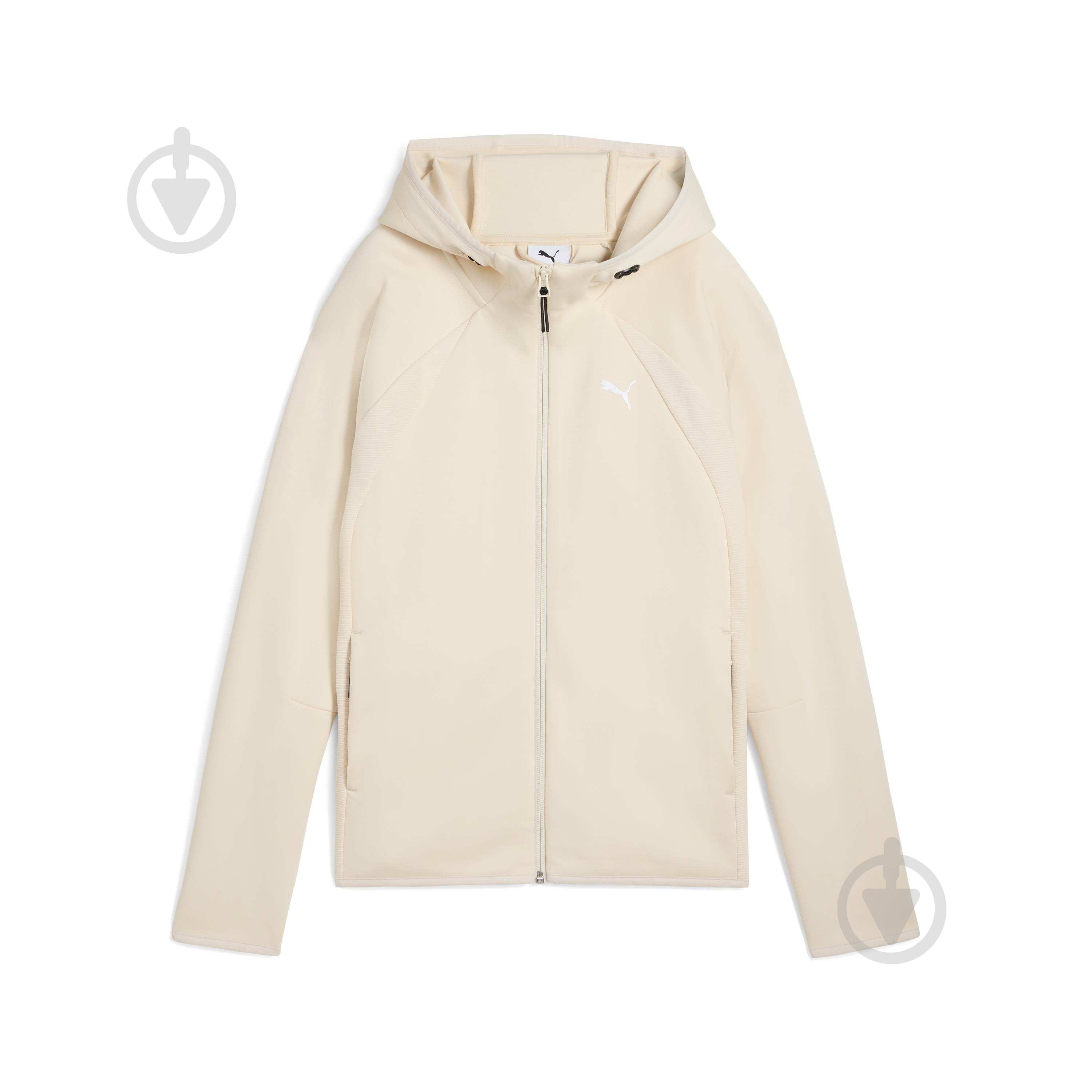 Джемпер Puma EVOSTRIPE FULL-ZIP HOODIE DK 68814187 р.XL бежевый - фото 4