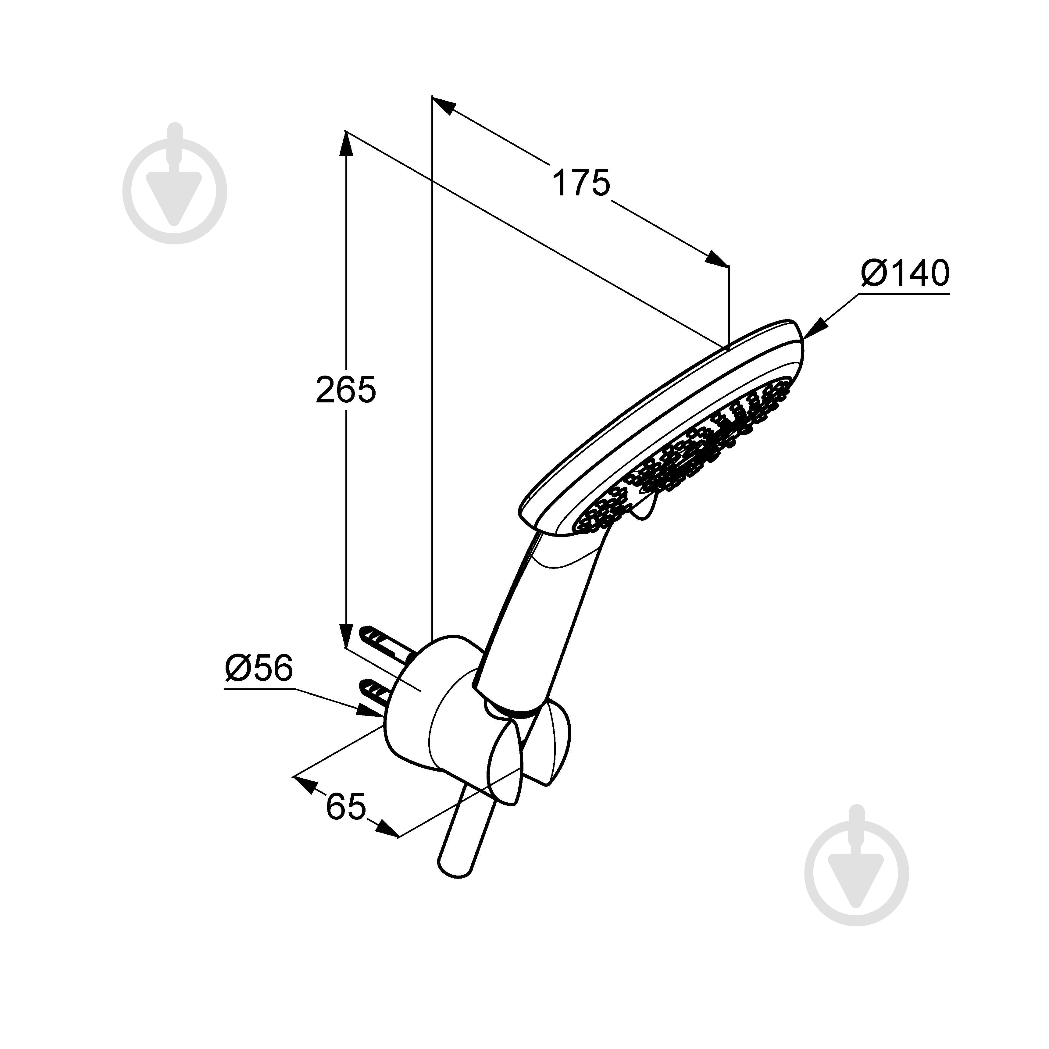 Душевой гарнитур Kludi Freshline 3S 679509100 - фото 2