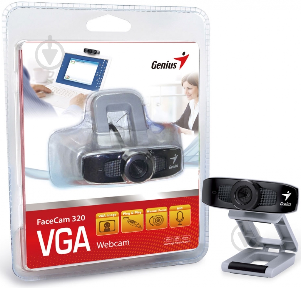 Веб-камера Genius FaceCam 320 (32200012100) - фото 4