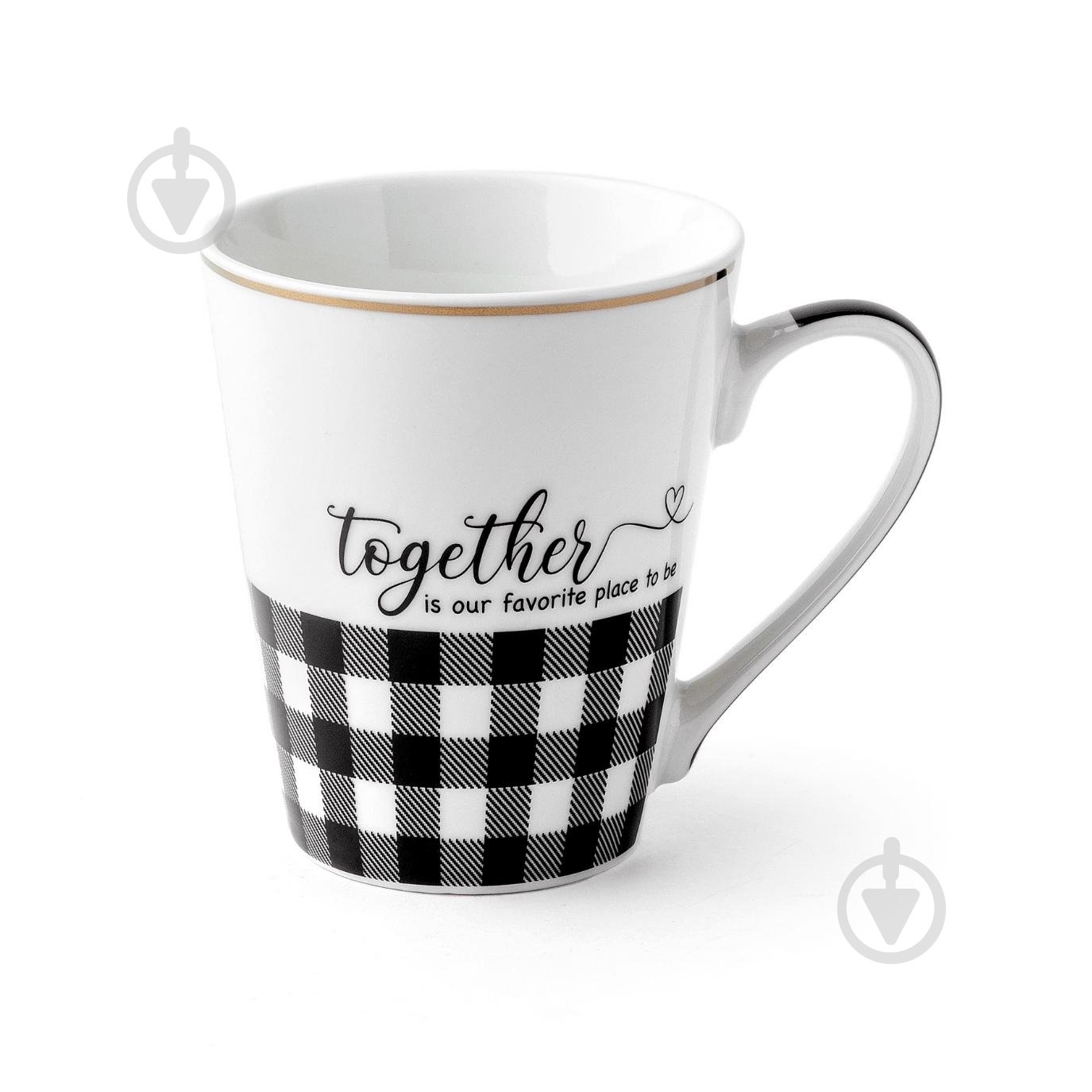 Чашка Rosem Home Black & White 310 мл RH-101032006-1 - фото 1