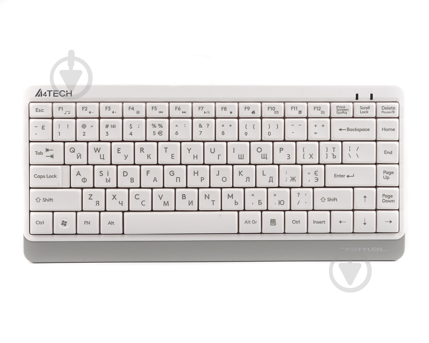 Клавиатура A4Tech (FK11 USB (White)) Fstyler Compact Size white - фото 1