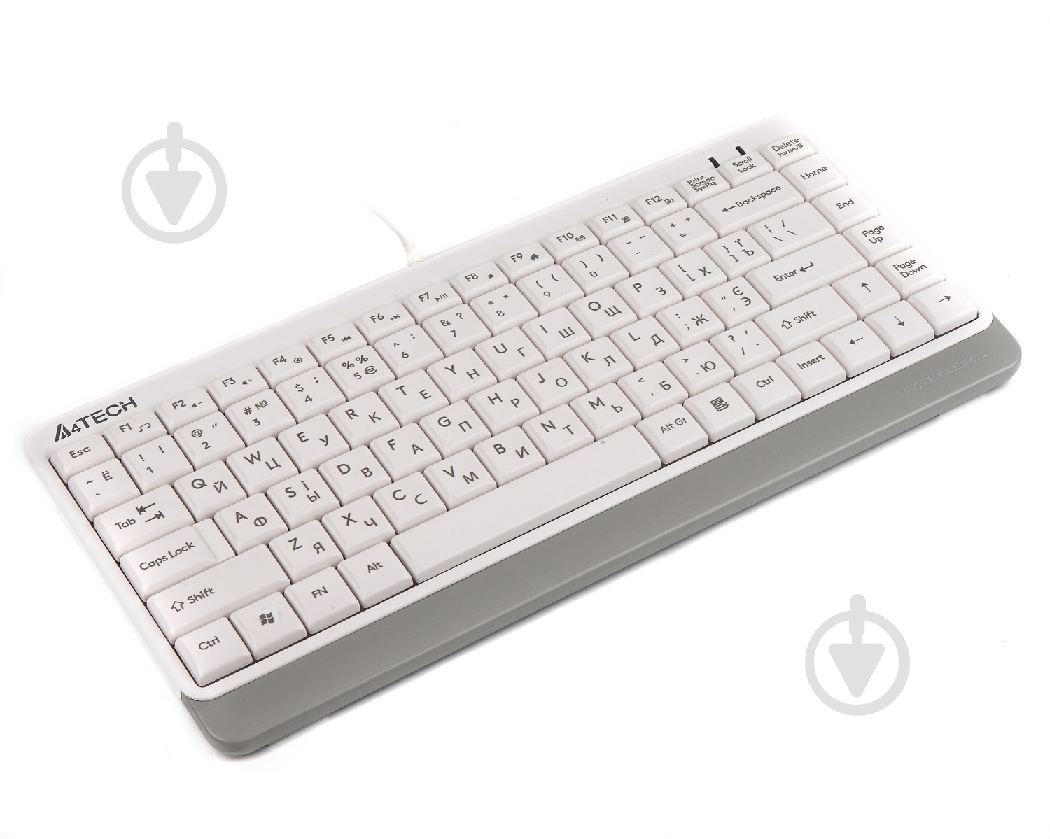Клавиатура A4Tech (FK11 USB (White)) Fstyler Compact Size white - фото 2