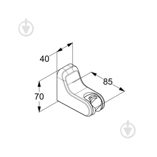 Держатель для душа Kludi Freshline 645520500 - фото 2