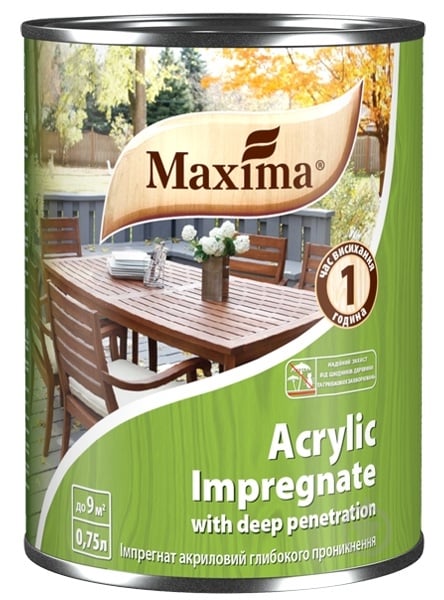 Импрегнат Maxima акриловый глубокого проникновения венге мат 0,75 л - фото 2