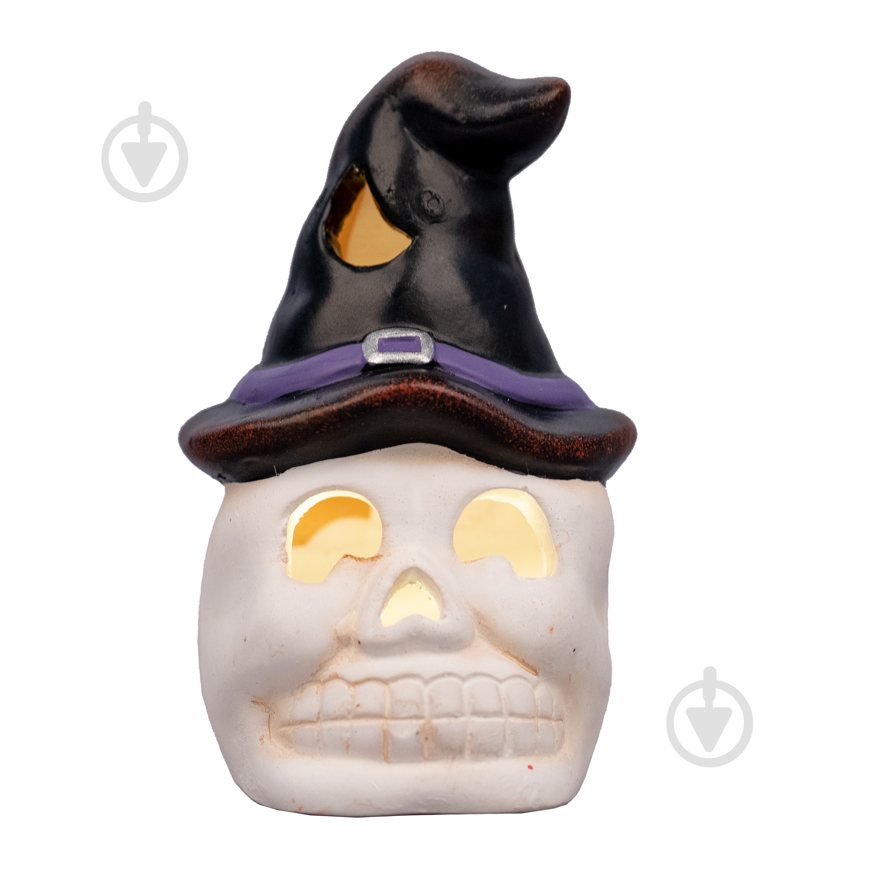 Статуетка YES! Fun Хелловін Skull in hat 10 см LED - фото 1