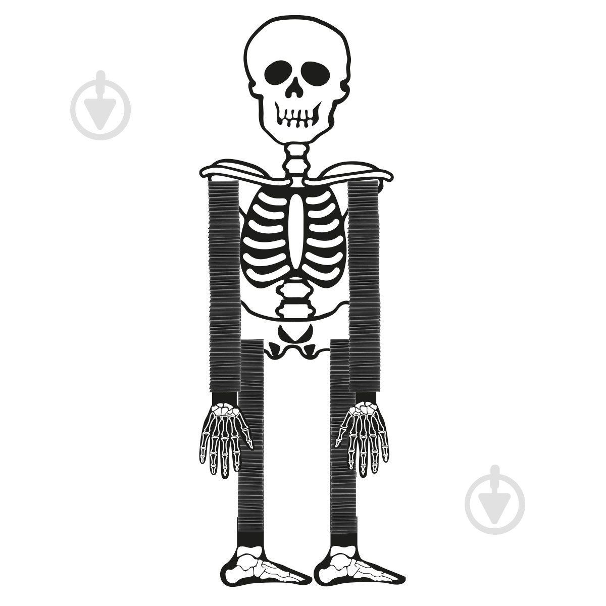 Сувенир YES! Fun Скелет Хэллоуин 75 см - фото 1 Сувенир YES! Fun Скелет Хэллоуин 75 см - фото 1