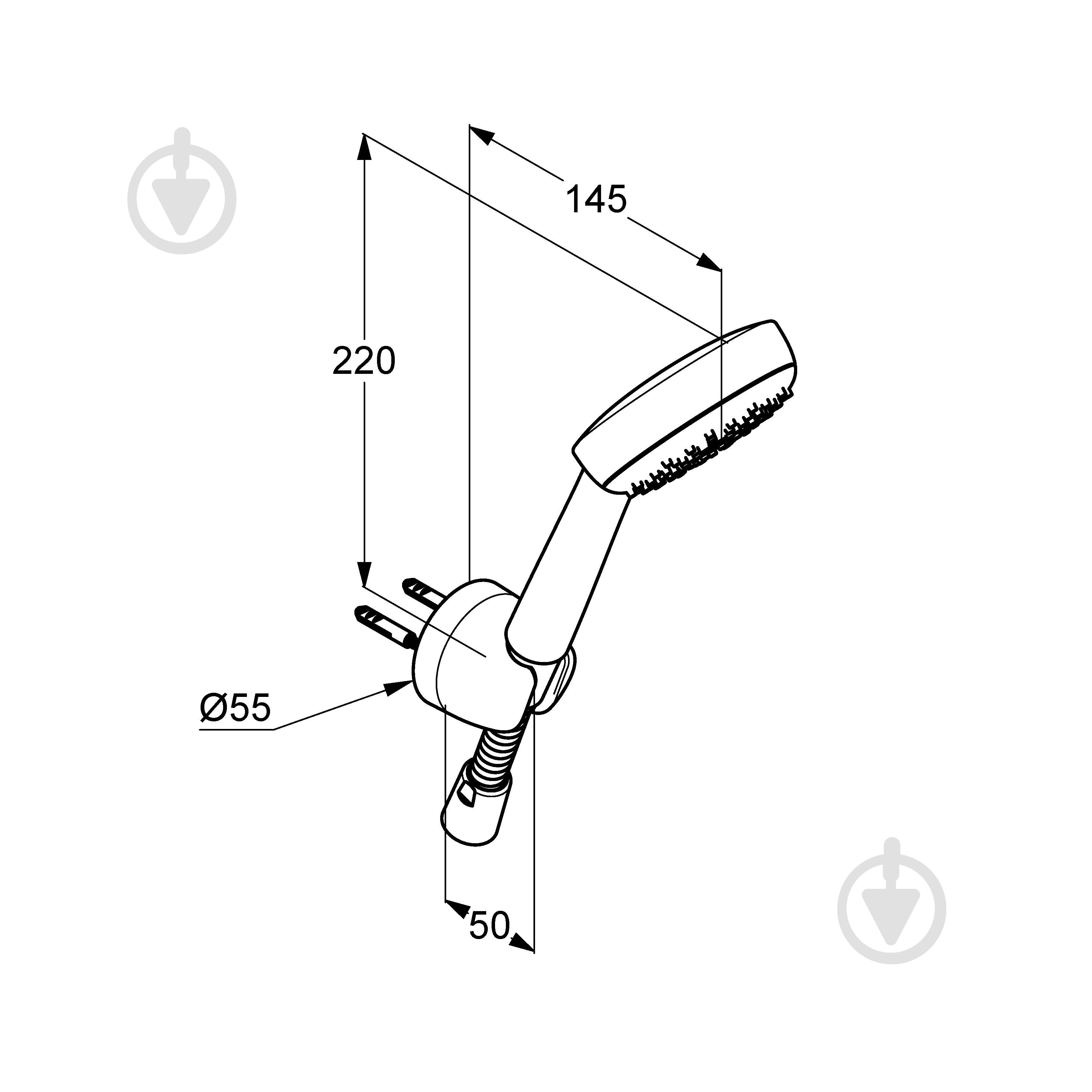 Душовий гарнітур Kludi Logo 1S 680100500 - фото 2