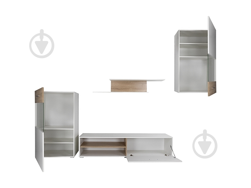 Шкаф DC Lina белый / дуб сонома - фото 4 Шкаф DC Lina белый / дуб сонома - фото 4