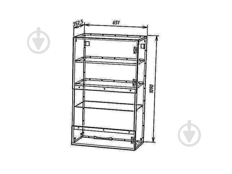 Шкаф DC Lina белый / дуб сонома - фото 5 Шкаф DC Lina белый / дуб сонома - фото 5