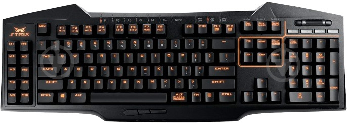 Клавиатура Asus Strix Tactic Pro (90YH0081-B2RA00) USB black - фото 2