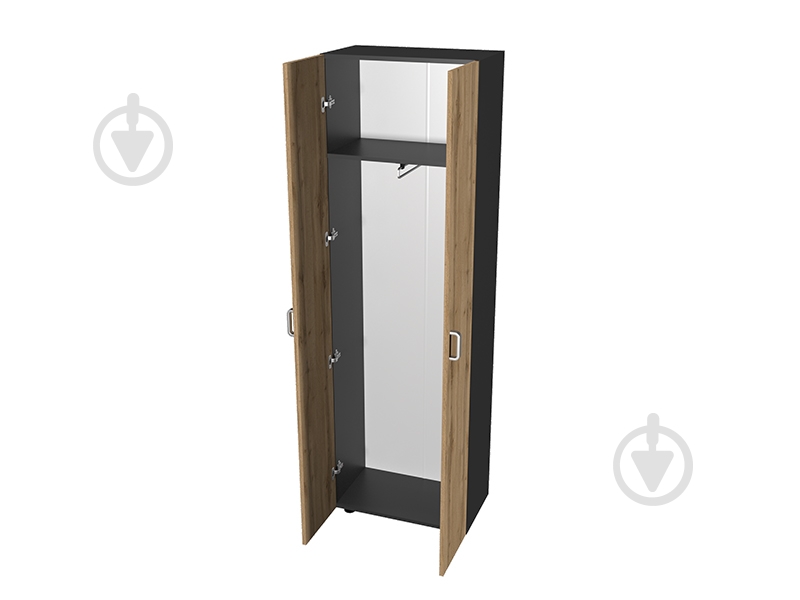 Шкаф для одежды DC Felix дуб тахо / графит - фото 3 Шкаф для одежды DC Felix дуб тахо / графит - фото 3