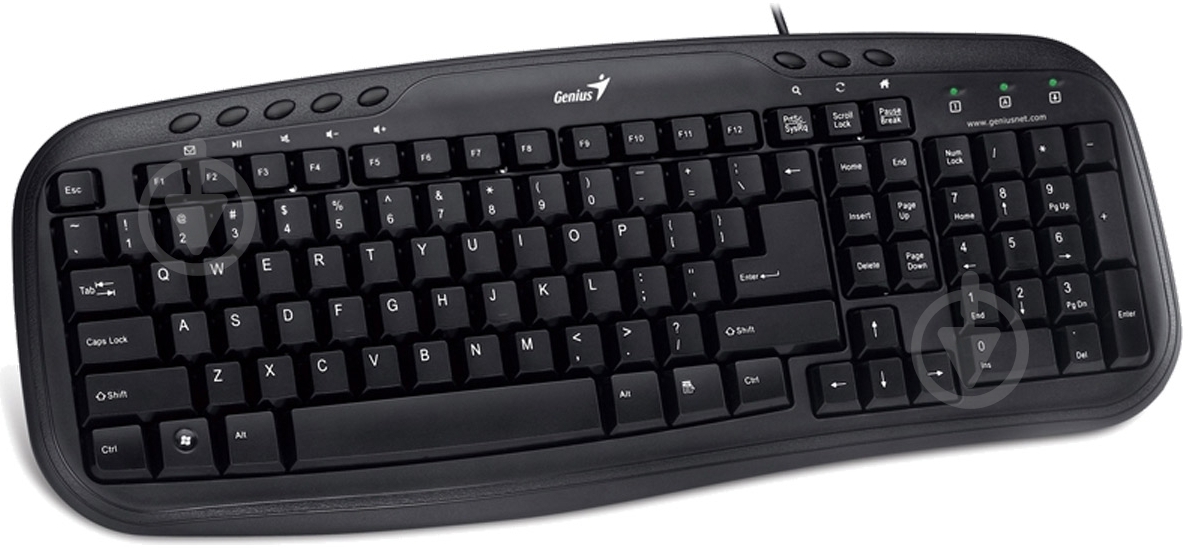 Клавиатура Genius KB-M200 USB (31310049110) black - фото 1 Клавиатура Genius KB-M200 USB (31310049110) black - фото 1