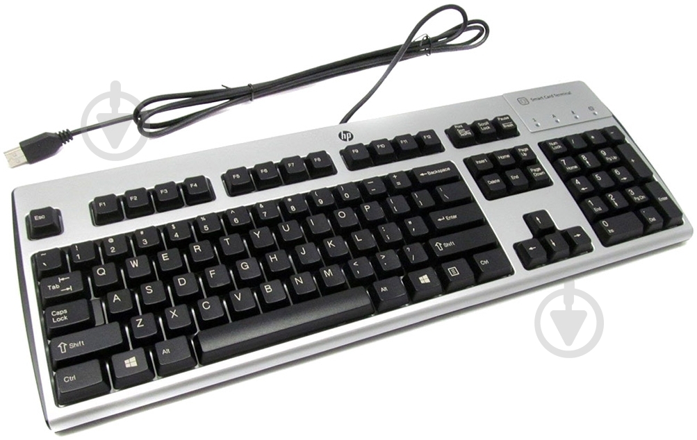 Клавиатура HP USB SmartCard CCID Keyboard (E6D77AA) USB black/grey - фото 1 Клавиатура HP USB SmartCard CCID Keyboard (E6D77AA) USB black/grey - фото 1