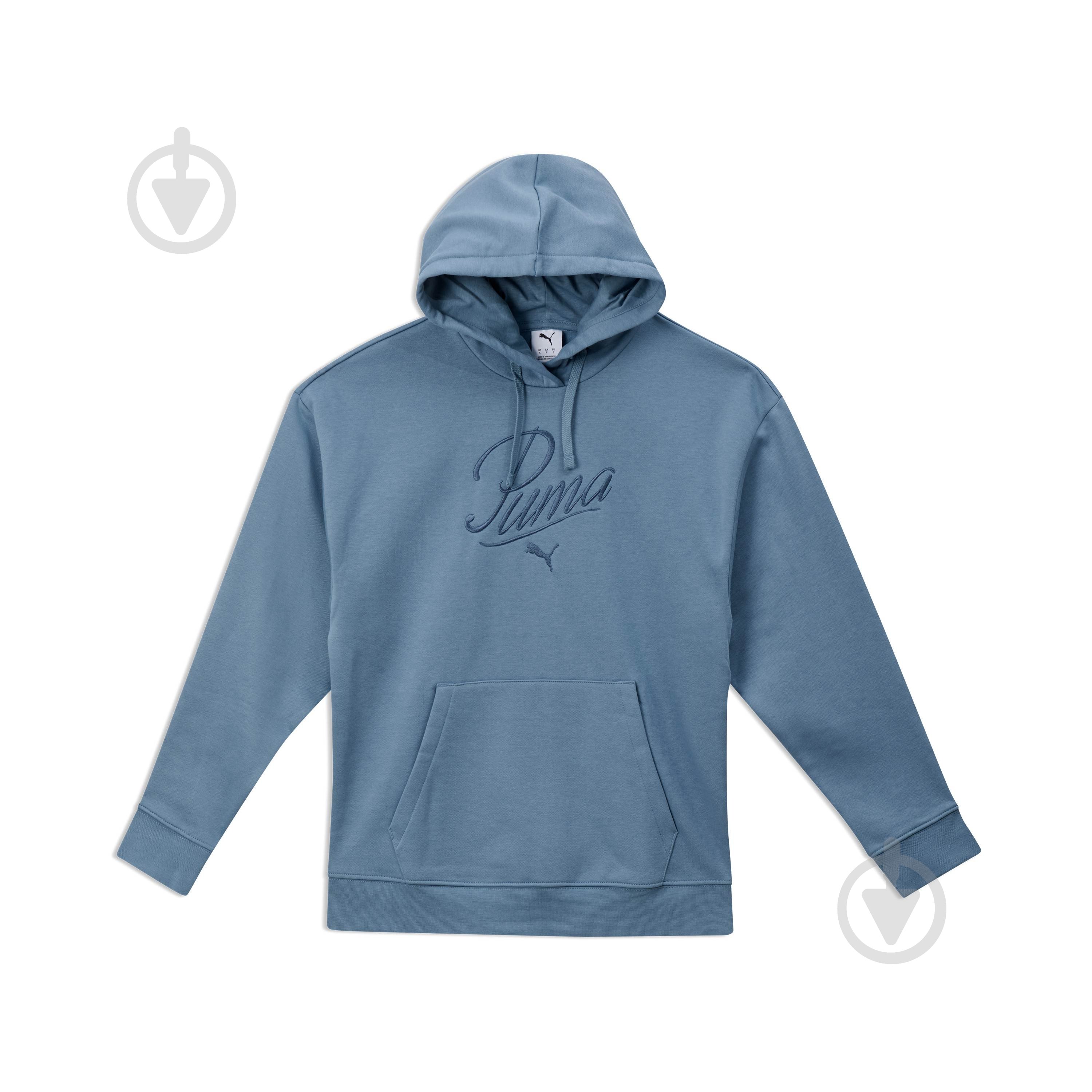 Джемпер Puma ESS SCRIPT Comfort Hoodie FL 68807234 р.XS синий - фото 4 Джемпер Puma ESS SCRIPT Comfort Hoodie FL 68807234 р.XS синий - фото 4