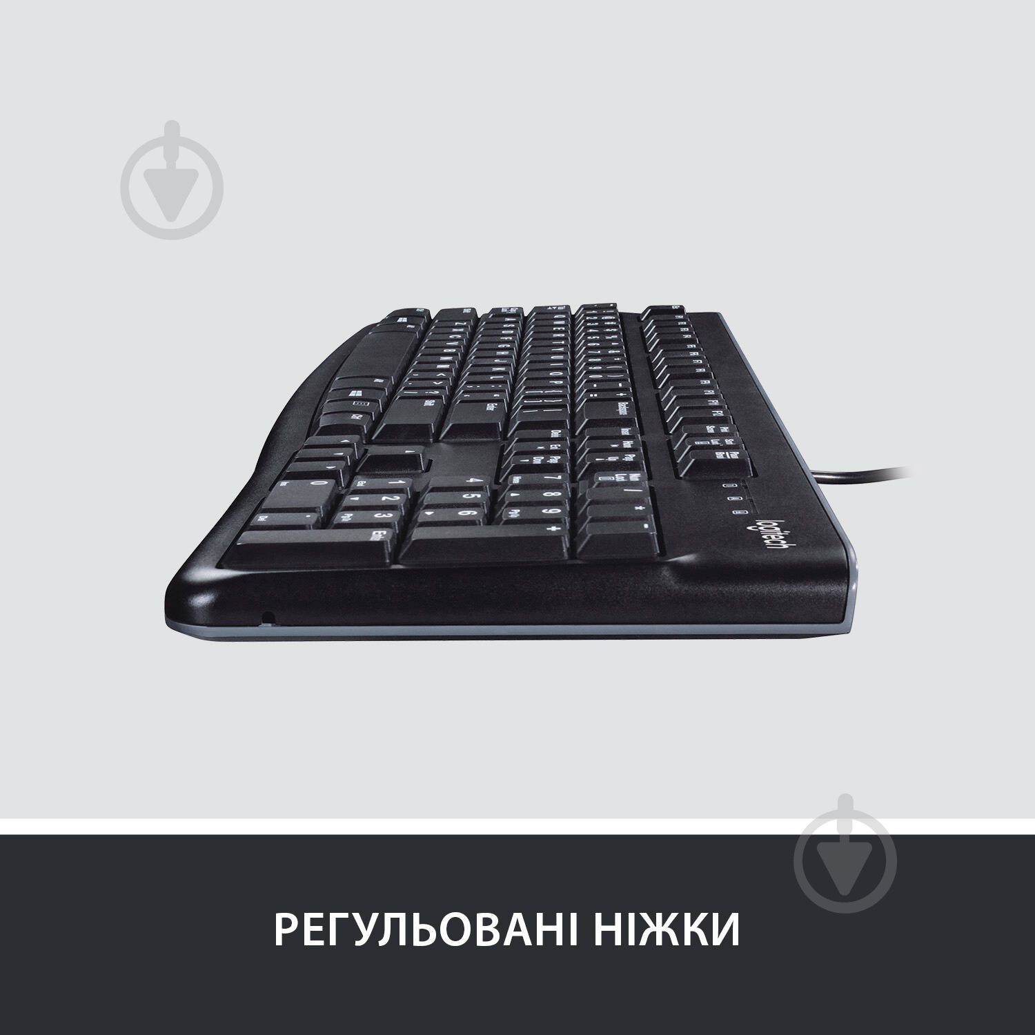 Клавіатура Logitech Keyboard K120 USB RUS OEM (920-002522) black - фото 3