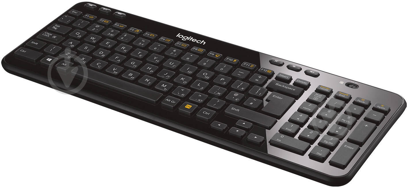 Клавіатура Logitech Wireless Keyboard (920-003095) K360 black - фото 1