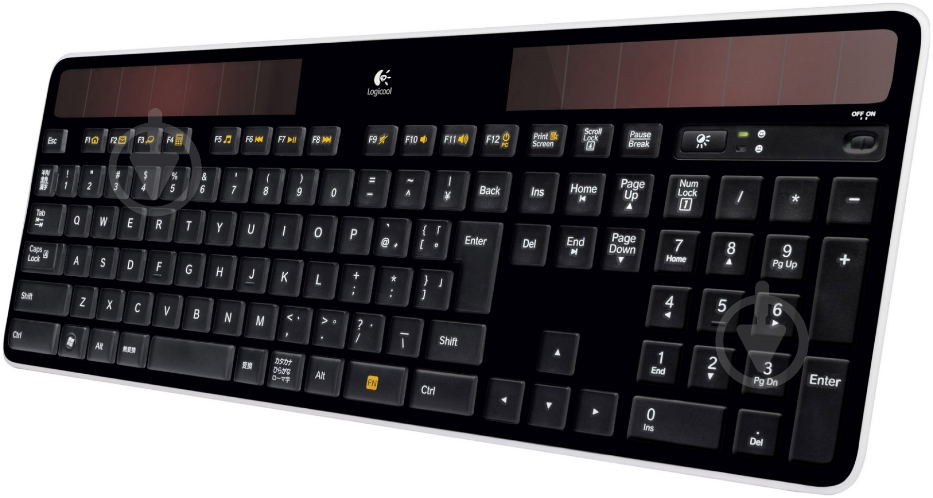 Клавіатура Logitech Wireless Solar Keyboard K750 (920-002938) black - фото 2
