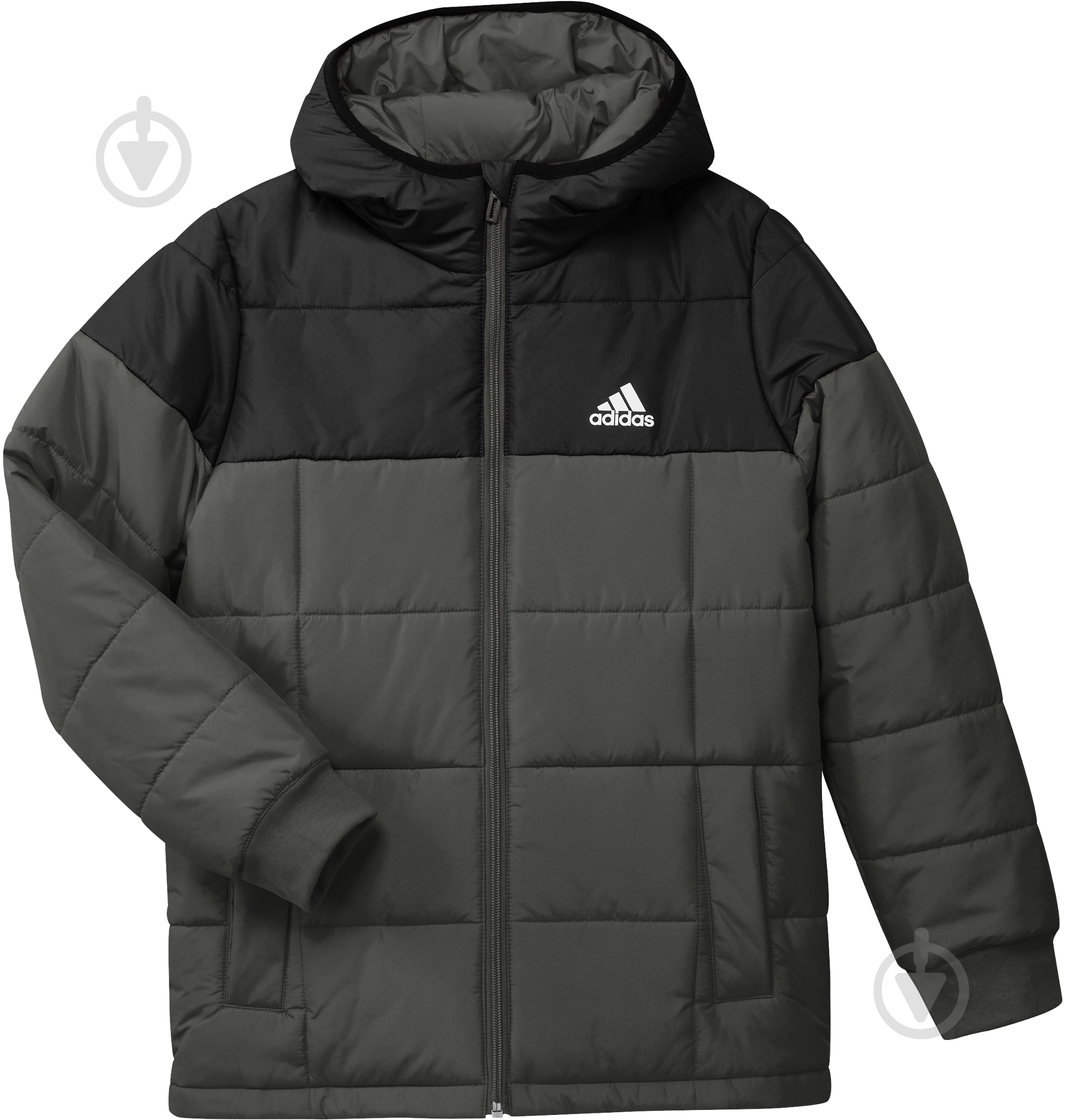 Куртка зимняя Adidas YK J PADDING GG3720 зеленая - фото 7 Куртка зимняя Adidas YK J PADDING GG3720 зеленая - фото 7